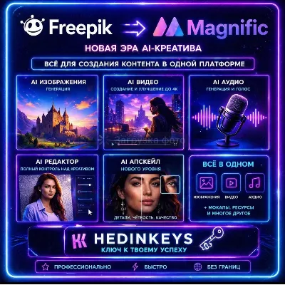 Freepik | Magnific официально на ваш аккаунт - irongamers.ru