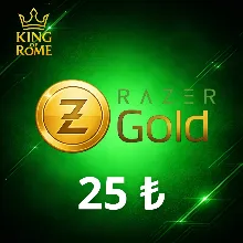 Razer Gold Турция (25 ₺) Подарочная карта | 24/7 Автодоставка