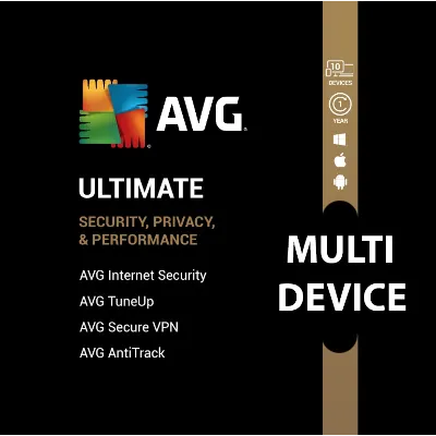Ключ AVG Ultimate 2026 (1 год / 1 устройств) - Глобаль - irongamers.ru