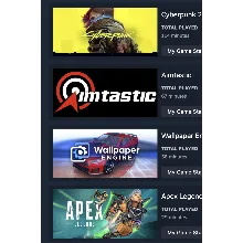 STEAM • CS2 • Cyberpunk 2077 • PUBG • Wallpaper Engine
