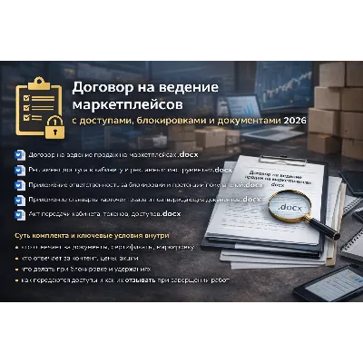 Договор ведения маркетплейса доступы блокировки 2026 - irongamers.ru