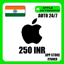 Apple iTunes 250 INR ИНДИЯ ПОДАРОЧНАЯ КАРТА АВТО 24/7