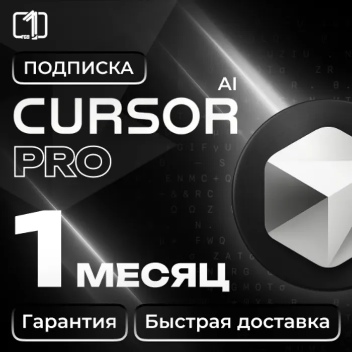 CURSOR AI PRO · ПОДПИСКА НА ВАШ АККАУНТ · 1 МЕС