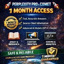 Perplexity Pro AI + Comet на 1 месяцев|Можно продлить