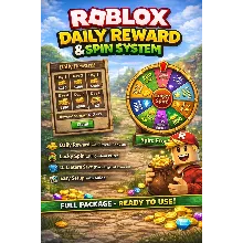 Система Roblox Money, ежедневных наград и вращения колеса — DataStore Save, безопасна