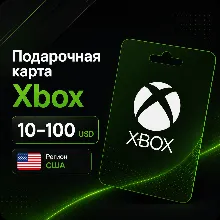 Xbox подарочная карта США 10–100 USD, пополнение баланса, игры, подписки