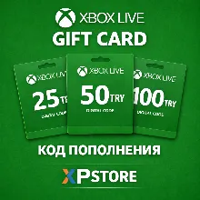 XBOX LIVE GIFT CARD 25/50/100 TRY (ТУРЦИЯ) КЛЮЧ