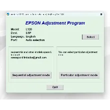 Сброс памперса EPSON AdjProg - L120 L121