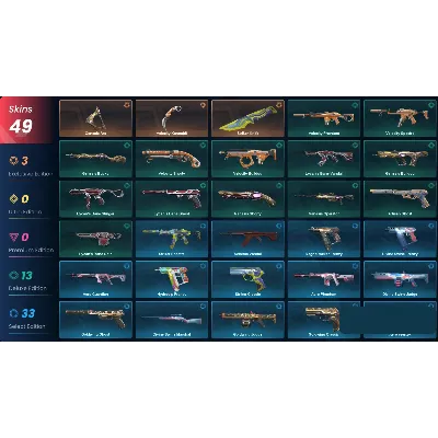 VALORANT | 3 Knifes | 49 skins | 208 LVL | Full access - irongamers.ru