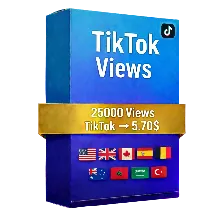 25,000 Просмотры TikTok – Быстрые Качественные Просмотры | Публичные Видео | Без Паро