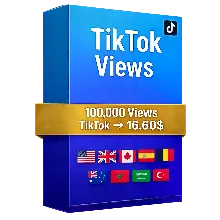 100,000 Просмотры TikTok – Быстрые Качественные Просмотры | Публичные Видео | Без Пар