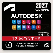 Autodesk Все Приложения 2024–2027 Активация на 12 месяцев