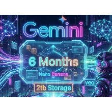 Google AI Pro 6 Months WRNTY | Gemini 3.0, Nano, Veo 3.1 | 2TB Private Account