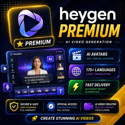 HeyGen — План Creator / Pro | 1 Месяц | Официальное Обновление | Полная Гарантия - irongamers.ru
