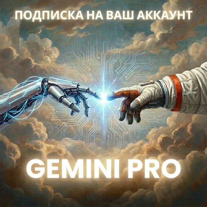 GEMINI PRO · ПОДПИСКА НА ВАШ АККАУНТ · 6 месяцев