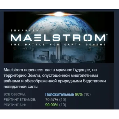 Maelstrom: The Battle for Earth Begins Enhanced АВТОДОСТАВКА STEAM GLOBAL МГНОВЕННО Л - irongamers.ru
