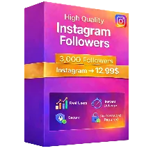 3000 подписчиков Instagram - 100% реальные аккаунты - Отличное качество