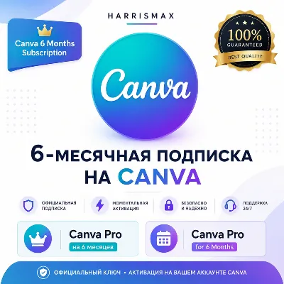 Canva Pro – 6 месяцев официальной подписки с мгновенной доставкой - irongamers.ru