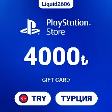 24/7  |  Карта пополнения PSN 4000 TRY (Лиры Турция)