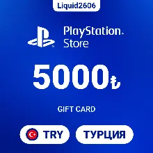 24/7  |  Карта пополнения PSN 5000 TRY (Лиры Турция)