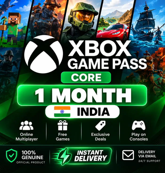 XBOX GAME PASS CORE 1 МЕСЯЦ (ИНДИЯ)