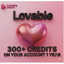 Lovable Pro: 300+ кредитов на ваш счет, 1 год.  (ссылка для активации)