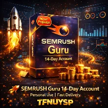 🚀 14-дневная премиум-подписка SEMRUSH Guru | Для личного использования | Быстрая дос