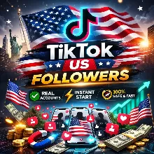 подписчиков в TikTok (США) - 100% реальные аккаунты - Отличное качество