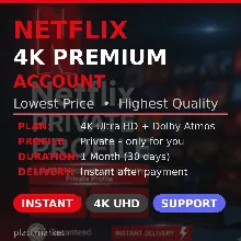 NETFLIX PREMIUM 4K ULTRA HD В РФ РАБОТАЕТ/ 1 МЕСЯЦ - irongamers.ru