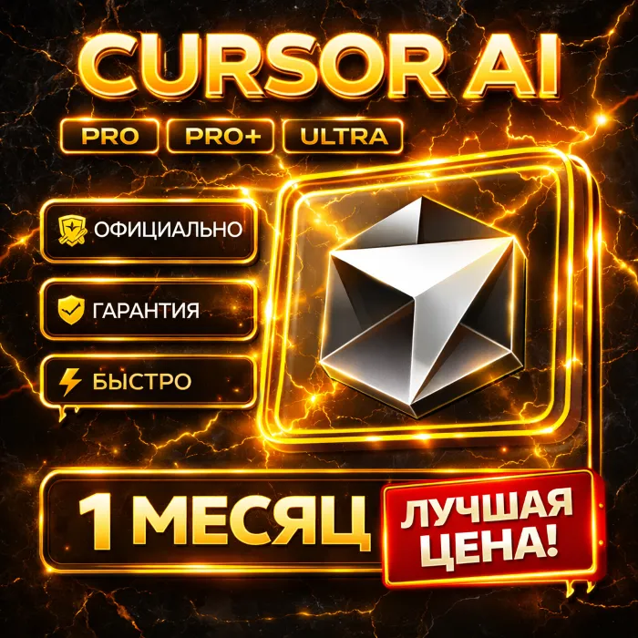 Cursor AI · PRO · PRO+ · ULTRA · Личный · 1 Месяц