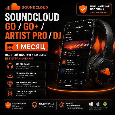 SoundCloud Go/Go+/Artist Pro/Dj — Аккаунт на 1 месяц - irongamers.ru