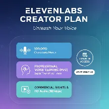 ElevenLabs.io 1 месяц | План для создателей контента |