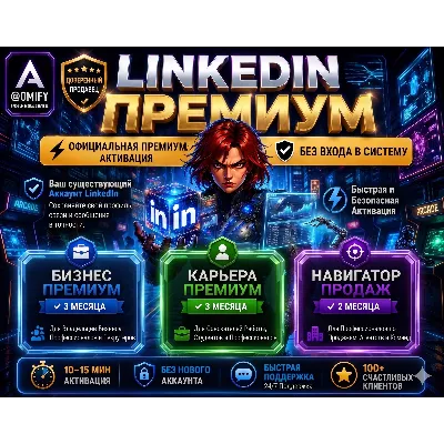 LINKEDIN BUSINESS PREMIUM +LEARNING+CERT 1 ГОД - irongamers.ru