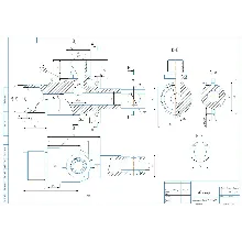 Drawing and 3D model of the valve body in the Compass 3D program