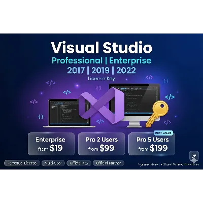 Ключ Visual Studio Pro Enterprise 2017 2019 2022 лицензия - irongamers.ru