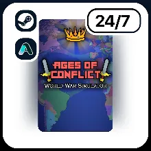 АВТО AGES OF CONFLICT: WORLD WAR SIMULATOR \ STEAM ПОДАРКОМ ДЛЯ KZ | RU | UA | CIS 24