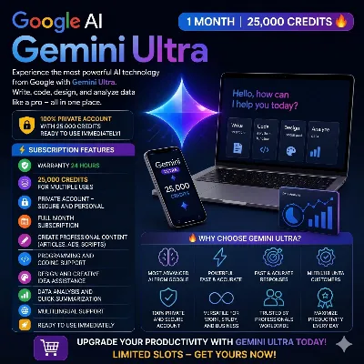 Gemini AI Ultra 1 Month + Veo 3.1 + Nano Banana | PRIVATE ACCOUNT