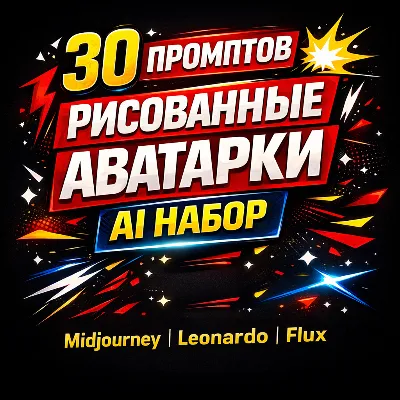 30 промптов для аватарок в рисованном стиле | AI / Midjourney / Leonardo / Flux - irongamers.ru