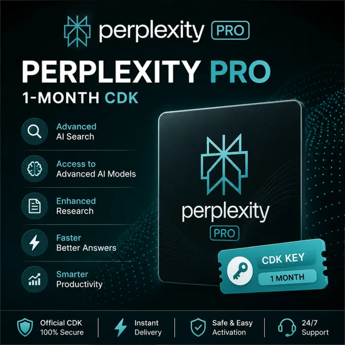 Perplexity Pro (1 месяц) · Официальный ключ активации · Привязка к вашему аккаунту