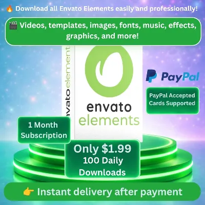 Envato Elements 1 месяц - Панель загрузок - 100 загрузок в день АВТО - irongamers.ru