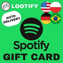 Карта Spotify Premium 1-3-6 месяцев БРАЗИЛИЯ - irongamers.ru