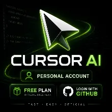 Cursor AI | Личный аккаунт | Free plan | Вход через GitHub | Автовыдача