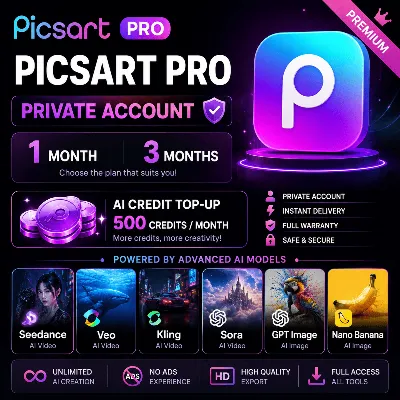 PICSART PRO 1 МЕСЯЦ | ОБЩИЙ/ПРИВАТНЫЙ АККАУНТ | АВТОДОСТАВКА - irongamers.ru