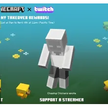 Minecraft Chasing Chickens Emote Key/Code JAVA & BEDROCK 24/7