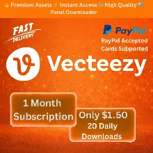 Vecteezy 1 месяц - Панель загрузки - 20 загрузок в день - Автоматическая доставка