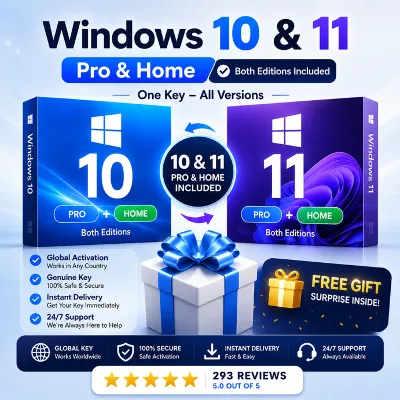 Windows 10/11 Pro и Home Высокое качество Global Ключ активации онлайн, 32/64-бит - irongamers.ru