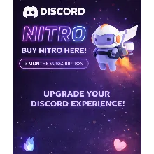 3 МЕСЯЦА DISCORD NITRO