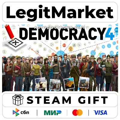 Democracy 4 / Steam АВТО / РУ + МИР - irongamers.ru