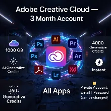 Подписка Adobe Creative Cloud — Аккаунт на 1 месяца
