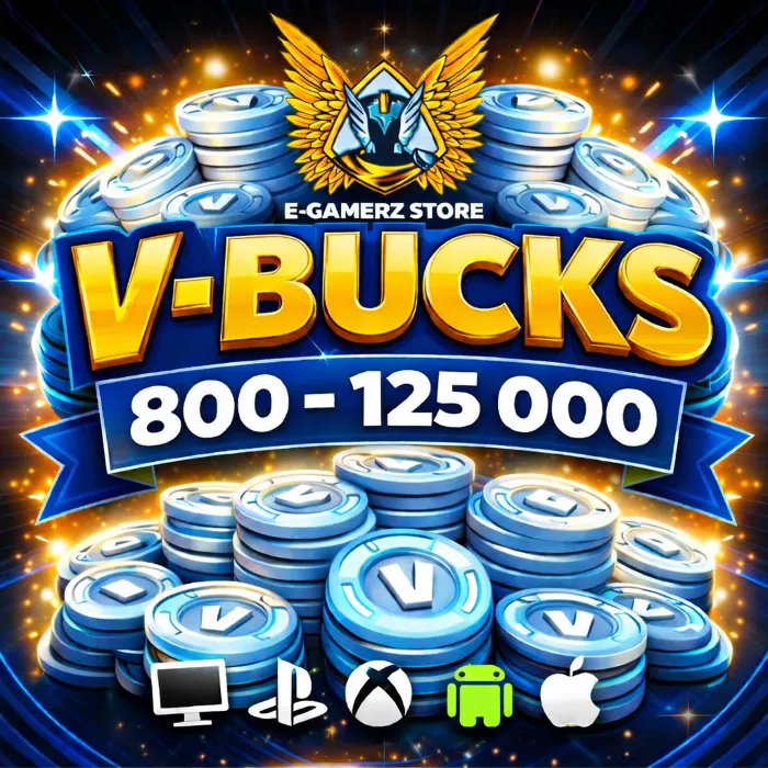 Fortnite V-Bucks 800–125000 · PC PS Xbox iOS Android · Быстро